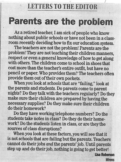 Humour, Retired Teacher, Letter To Teacher, Teaching Quotes, Letter To The Editor, Letter To Parents, Teacher Retirement, Newspaper Article, Education System