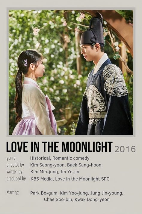 Love In The Moonlight Poster, Kdrama 2016, Love In The Moonlight Kdrama, Love In The Moonlight, Korean Series, Night Film, Year Book, Kim Yoo Jung, Jung So Min