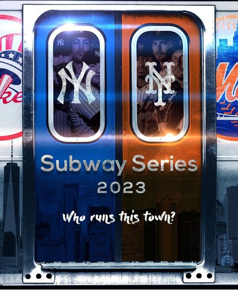 Subway Series, Ny Mets, Yankees Baseball, Ny Yankees, National League, Home Team, Play Ball, Baseball Team, New York Mets