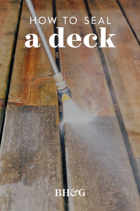 How To Seal A Wood Deck, Sealing A Deck, Wooden Deck Decorating Ideas, Deck Sealing Ideas, Deck Finishing Ideas, Thompsons Water Seal Deck, Cabot Deck Stain Colors, Deck Sealant, Deck Sealer