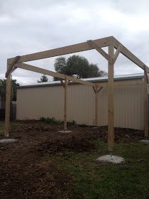 Ubuild Projects: How To Build a Timber Carport Timber Carport, Carports For Sale, Wooden Carports, Building A Carport, Portable Carport, Diy Carport, Carport Kits, Carport Plans, Pergola Diy