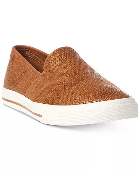 Lauren Ralph Lauren - Jinny Slip-On Sneakers Sneakers To Work, Slipon Sneakers, Ralph Lauren Shoes, Sneakers Outfit, Shoes Color, Fall Shoes, Ralph Lauren Womens, Sneakers Online, Ladies Dress Design