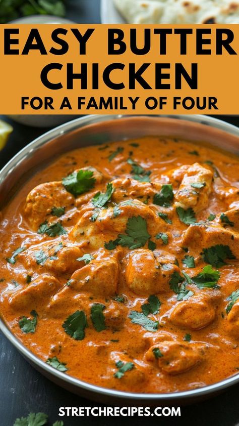 Want restaurant-quality butter chicken at home? Try our easy butter chicken recipe! It's creamy, flavorful, and easier than you think. Ideal for weeknight dinners or impressing guests. Save now and click through for this delicious butter chicken curry method. 20 Minute Butter Chicken, Quick And Easy Butter Chicken, Butter Chicken Recipe Not Spicy, Home Made Butter Chicken, Butter Chicken Appetizer, Traditional Butter Chicken Recipe, Best Easy Recipes Dinner, Easy Butter Chicken Sauce, Butter Chicken Easy Recipe