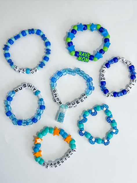 Rave Candies Idea, Candy Bracelet Ideas Rave, Rave Kandi Bracelets Sayings, Festival Candy Bracelets, Candy Bracelets Rave, Kandi Sayings Rave, Edm Bracelets, Rave Kandi Bracelets Ideas, Candy Bracelet Ideas