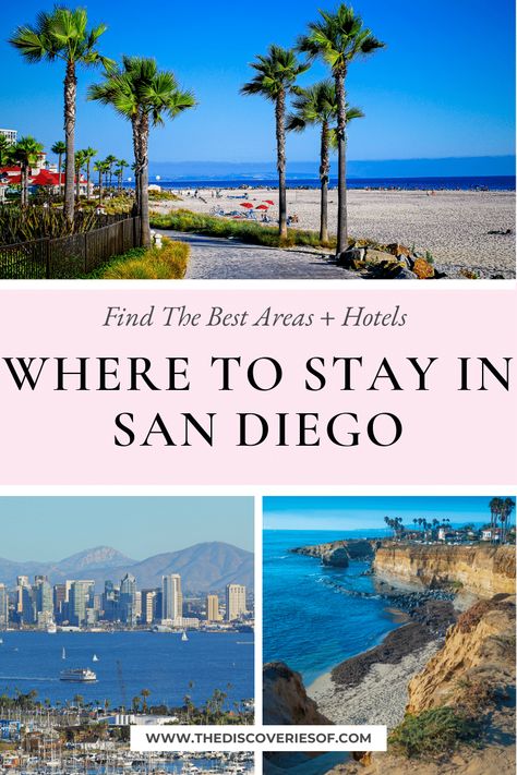 Where to Stay in San Diego: The Best Areas + Hotels San Diego Where To Stay, Birch Aquarium, North Park San Diego, San Diego Hotels, North America Travel Destinations, Petco Park, Hotel Del Coronado, Beachfront Hotels, Mission Beach