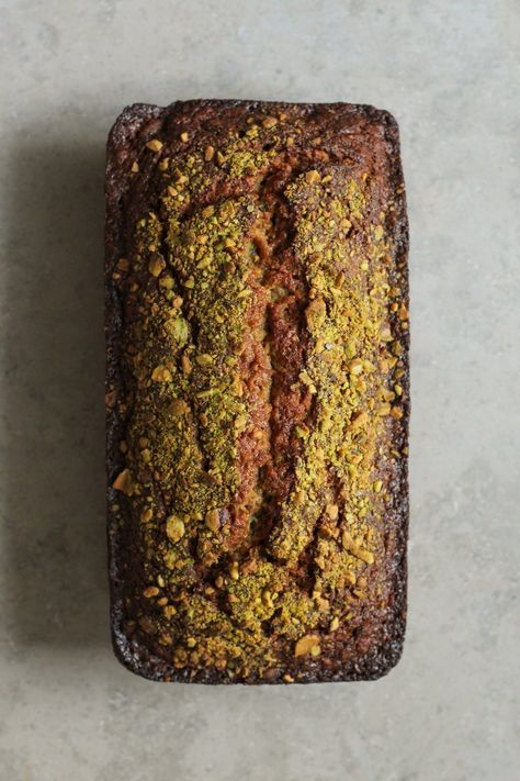 pistachio orange blossom banana bread — Cardamom and Tea Orange Blossom Water Recipes, Baklava Cookies, Rolls Sandwiches, Exotic Desserts, Sugar Showpiece, Rustic Cakes, Banana Cakes, Raw Pistachios, Beautiful Recipes