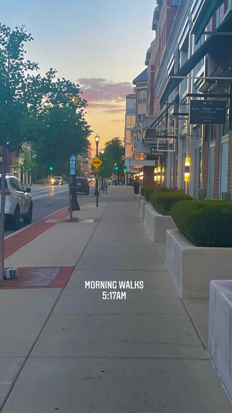 Walking Early In The Morning Aesthetic, Morning Motivation Aesthetic Pics, Morning Jogging Instagram Story, Walking Aesthetic Fitness, Morning Walk Snapchat, Morning Walks Snapchat, Daily Walks Aesthetic, Morning Jogging Aesthetic, Walk Aesthetic Morning