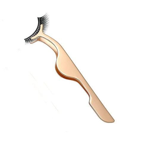 AmazonSmile : False Eyelashes Applicator Tool Eyelash Extension Tweezers Remover Clip Tweezers Nipper (Golden) : Beauty Superstay Maybelline, Rosa Make-up, Koleksi Makeup, Best Tweezers, Makeup Tools Products, Y2k Makeup, Alat Makeup, Make Up Tools, Makijaż Smokey Eye