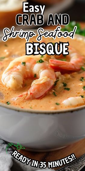 Crab Shrimp Bisque Soup, Shrimp And Seafood Bisque, Crab And Shrimp Seafood Soup, Seafood Bisque Soup, Seafood Broth Soup, Creamy Crab And Seafood Bisque, Crab And Seafood Bisque, Shrimp And Lobster Bisque, Shrimp And Crab Soup Recipes