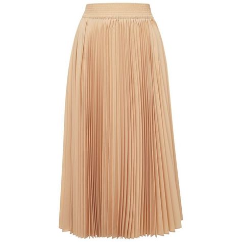 Derek Lam 10 Crosby Accordion Pleat Skirt ($350) ❤ liked on Polyvore featuring skirts, saias, nude, accordion pleated skirt, pleated skirt, beige skirt, basic tshirt and basic t shirt Beige Pleated Skirt, Knee Length Pleated Skirt, Accordion Pleated Skirt, Summer Dress Trends, Accordion Skirt, Color Clothes, Pleated Chiffon Skirt, Beige Skirt, Pleat Skirt