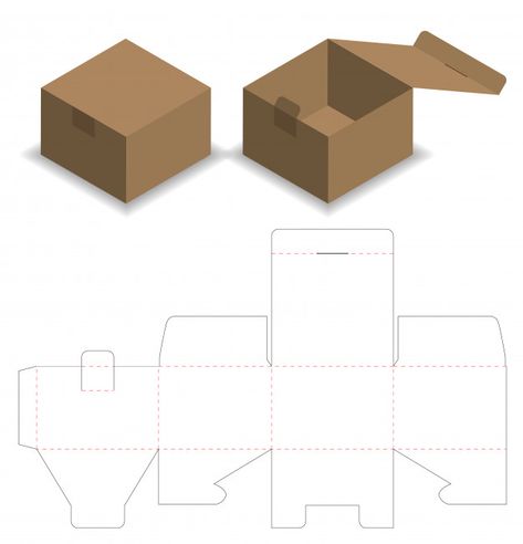 Box Packaging Templates, Templat Kotak, Diy Gift Box Template, Packaging Die Cut, Box Template Printable, Pola Kotak, Idee Cricut, Paper Box Template, Packaging Template