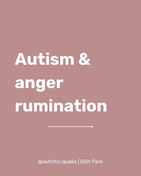 Ellin Park | I've been wanting to make a post about anger rumination for over a year now, but I wasn't able to get to it until today. Anger rumination… | Instagram My Mental Health, Anger, A Year, Romance, Health, Instagram