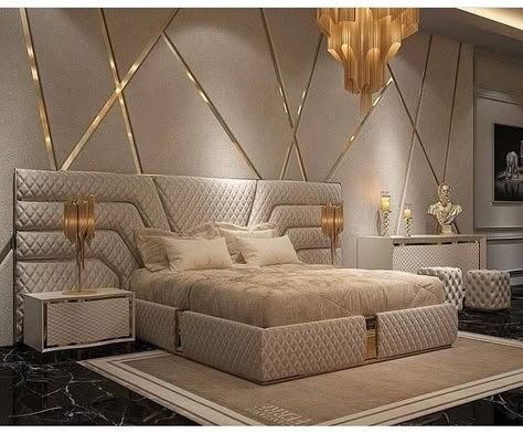 Good week my followers! luxury bed panels! Wonderful! 🥰Note: Images by Pinterest. #architecture #designdeinteriories #decorations #decorate… Bedroom Interior Design Luxury, Modern Luxury Bedroom, Luxury Bedroom Design, Luxury Bedroom Master, Bedroom Decor Design, Bedroom Bed Design, Bed Furniture Design, Bedroom Master, Bedroom Furniture Design