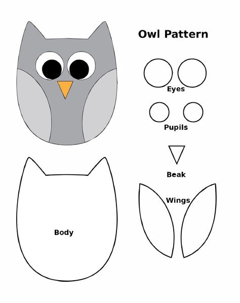 Sewing Patterns Toys Owl Sewing Patterns, Tips Menjahit, Owl Templates, Owl Sewing, Owl Pattern, Owl Pillow, Owl Crafts, Owl Patterns, Pola Sulam