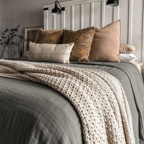 #TargetStyle : nestingwithgrace : Target Finds Target Master Bedding, Target Casaluna Bedding Ideas, King Bed Throw Pillows Arrangement, King Bed Ideas Inspiration, Target Bedding Ideas Layered, Bed Set Up Ideas, Natural Bedding Ideas, Bed Setting Ideas, Target Bedding Ideas