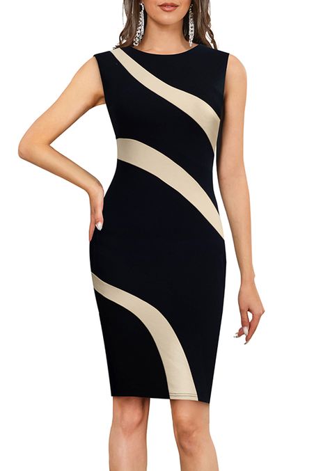 Zip Dress, Midi Sheath Dress, Colorblock Dress, Evening Attire, Dress Design, Flowing Maxi Dress, Glamorous Evening Gowns, Midi Dresses, The Church