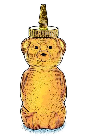 Bear Logo Inspiration, Molasses Syrup, Sketchbook Ideas Doodles, Ideas For Your Sketchbook, Honey Bear Bottle, Cute Sketchbooks, Sketchbook Aesthetic, Drawing Doodles, Bottle Drawing