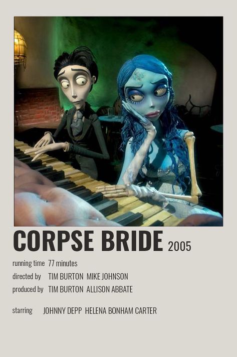 Halloween Costume Movie, Tabel Periodik, The Corpse Bride, Iconic Movie Posters, Film Posters Minimalist, Movie Info, Polaroid Poster, Classic Movie Posters, Film Posters Vintage