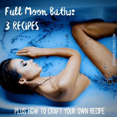 Bath Magic, Full Moon Bath, Candle Scents Recipes, Spiritual Baths, Magical Oils, Full Moon In Libra, Bath Rituals, Witch History, Full Moon Rising