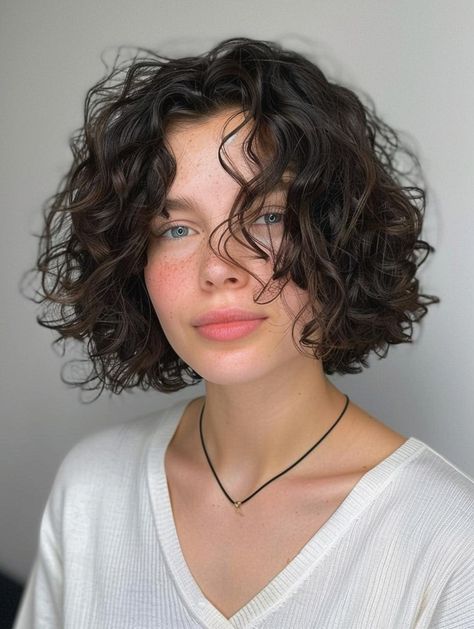 Explore Top Curly Bob Haircuts: Styles for Every Face Shape & Hair Type Curly Hair Styles For Oval Faces, Bob Cut For Curly Hair Round Faces, Round Bob Curly Hair, Curly Bob With Face Framing Layers, Short Curly Hair Oval Face, Curly Bob Square Face, Curly Bob Hair, Short Curly Hair Haircuts, Bob Cut Curly Hair