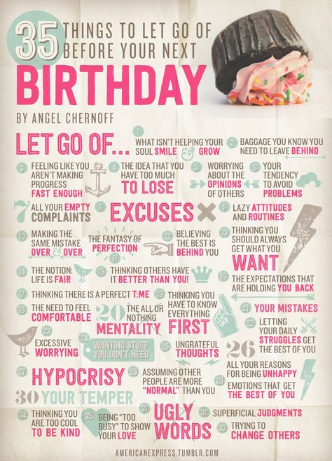 35 things to do... Birthday Quotes, Tumblr, Birthday Resolutions, Birthday Week, 35th Birthday, 19th Birthday, Its My Birthday, Me Time, Let Go