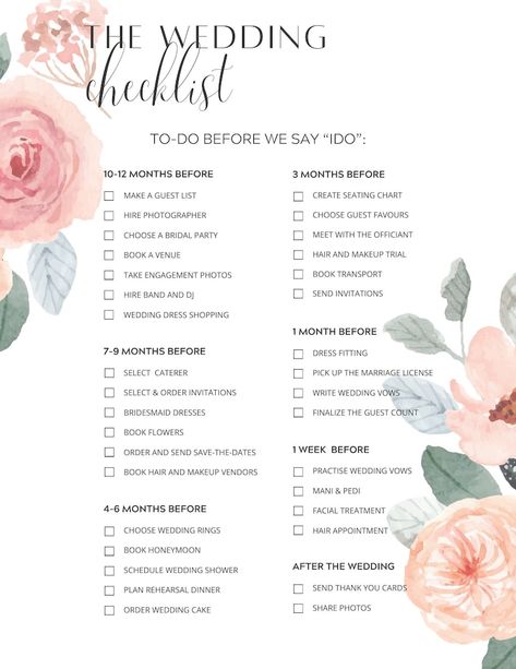 Simple Wedding Checklist, Wedding Checklist ADHD Friendly, Printable Wedding Checklist, Easy Wedding Task Tracker, Digital and Printable - Etsy How To Plan A Wedding Checklist, Wedding Checklist Pdf, Wedding To Do List Checklist, Backyard Wedding Checklist, Wedding Essentials Checklist, Marriage Checklist, Free Wedding Stuff, Wedding Planning Timeline Printable, Small Wedding Planner