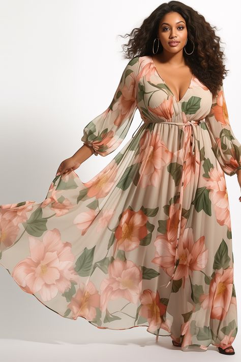 Xpluswear Design Plus Size Wedding Guest Multicolor Floral V Neck Lantern Sleeve Long Sleeve Wrap See Through Chiffon Maxi Dresses [Pre-Order] Multicolor-2XL/18-20 #dresstoimpress #dresstoimpressideas #outfits #dtiyschallenge #roblox #picnic\. Find out more here 👉 https://whispers-in-the-wind.com/ultimate-guide-dress-to-impress-for-every-occasion/?impress374 Plus Size Guest Wedding Dress, Plus Size Shower Outfit Guest, Bridal Shower Dress For Guest Plus Size, June Wedding Mother Of The Bride Dress, Plus Wedding Guest Dress Fall, Wedding Guest Dress Fall October Plus Size, Garden Wedding Dress Guest Plus Size, Beach Wedding Guest Plus Size, Plus Size Wedding Guest Dresses With Sleeves