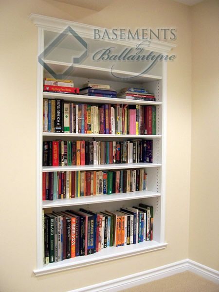 Remodelaholic | 25+ Brilliant In-Wall Storage Ideas For Every Room In Your Home Inset Bookshelves, Recessed Bookshelves, Hallway Bookshelves, Wall Niches, Recessed Shelves, Wall Niche, Bedroom Remodel, Wall Bookshelves, Stud Walls