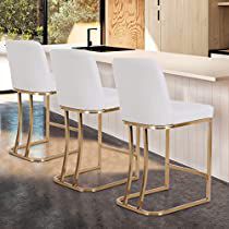 Check this out! Hampton Living Room, Bar Stools For Kitchen, Coffee Shop Kitchen, Gold Bar Stools, Stools For Kitchen, Room Plants, Tent Living, Dreamy Decor, Metal Counter