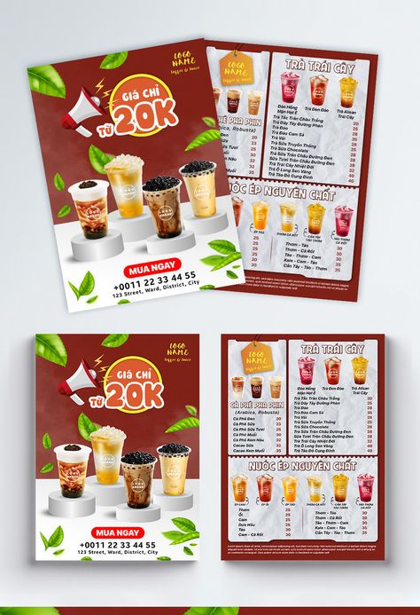 Milk Tea Fruit Advertisement Menu Flyer#pikbest##Templates Fruit Advertisement, Drink Flyer, Catering Menu Design, Menu Drink, Tea Poster, Food Flyer, Menu Flyer, Watermelon Fruit, Coffee Milk