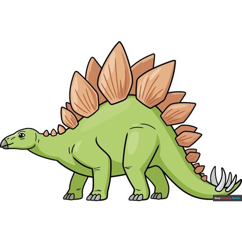 How to Draw a Stegosaurus Dinosaur Sketch Realistic, Christmas Dinosaur Drawing, Cute Dinosaur Drawings, Stegasorus Dinosaur, Drawing Of Dinosaur, Stegosaurus Illustration, Stegosaurus Drawing, Stegosaurus Art, How To Draw Dinosaurs