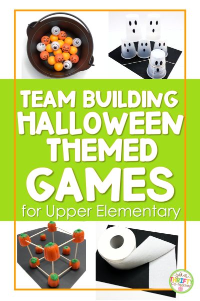 Halloween Scout Activities, Halloween Games For School Classroom, Class Halloween Activities, Halloween Team Activities, Halloween School Games 3rd Grade, Halloween Class Party Upper Elementary, Halloween Games For Staff, Classroom Halloween Games 3rd Grade, Educational Halloween Games