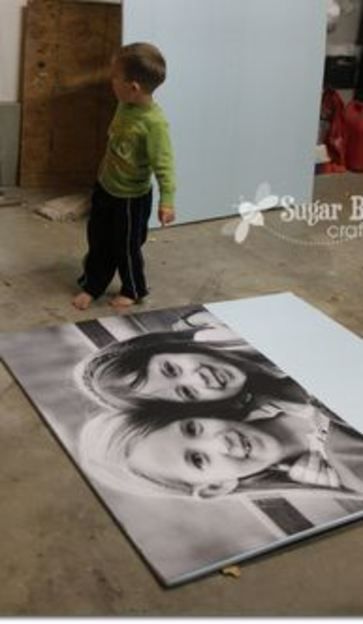 YES - this is the ORIGINAL Tutorial on how to make those big giant photo prints for super cheap - awesome diy idea Do It Yourself Decoration, Freetime Activities, Konst Designs, Messy Kids, Picture Tutorial, Party Crafts, Engineer Prints, Diy Casa, Basket Vintage