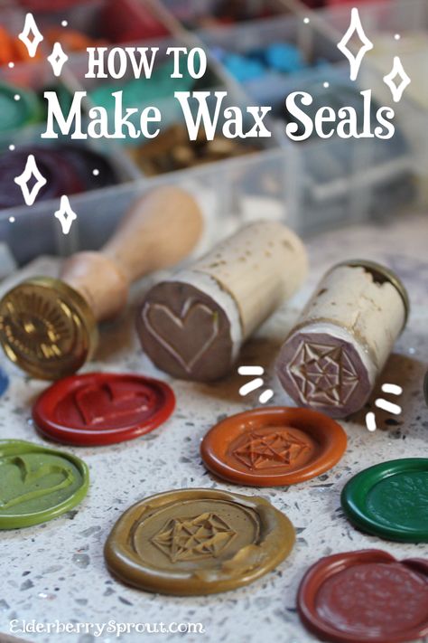 Make Your Own Wax Seal, How To Do Wax Seals, Make Your Own Wax Seal Stamp, Wax Stamps Diy, Wax Press Seal, Diy Seal Stamp, How To Make Wax Seals Diy, Wax Seal Diy How To Make, Diy Wax Seal Stamp Crayon