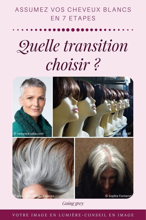 quelle-transition-choisir-assumez-vos-cheveux-blancs Grey, Hair, Going Grey, Natural Gray Hair, Transition To Gray Hair, Grey Hair Color, Grey Hair, Hair Color, Color