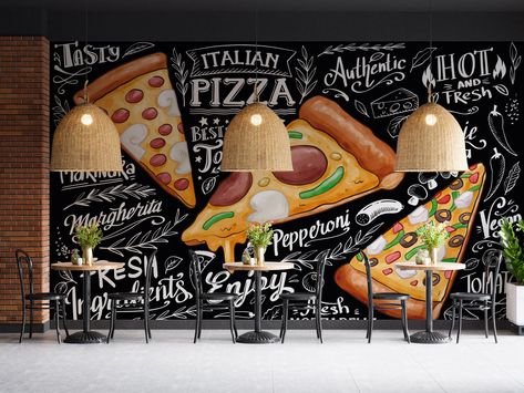 Excited to share the latest addition to my #etsy shop: Pizza Restaurant Wallpaper, Pizza Fast Food Pattern Peel and Stick Wallpaper Removable Wall Prints, Customizable Fast Food Cafe Mural https://etsy.me/42NeWFz