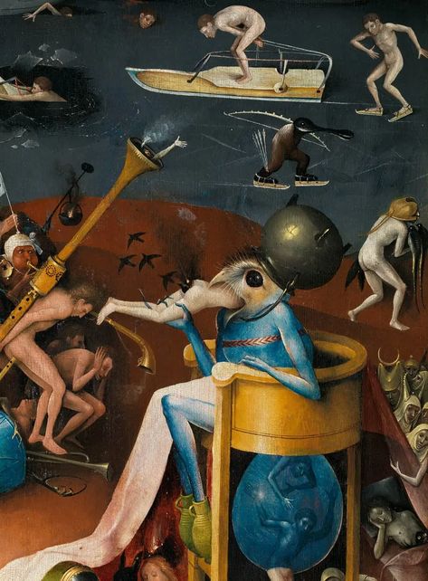 Hieronymus Bosch Paintings, Hieronymous Bosch, The Garden Of Earthly Delights, Modern Surrealism, Classical Art Memes, Jan Van Eyck, Earthly Delights, Garden Of Earthly Delights, Hieronymus Bosch