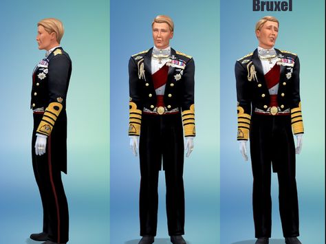 King Formal Tuxedo - bruxel Royalty Clothes, Royalty Clothing, Male Suit, King Dress, Sims 4 Male Clothes, Royalty Dress, Sims Medieval, Royal Clothes, Prince Clothes