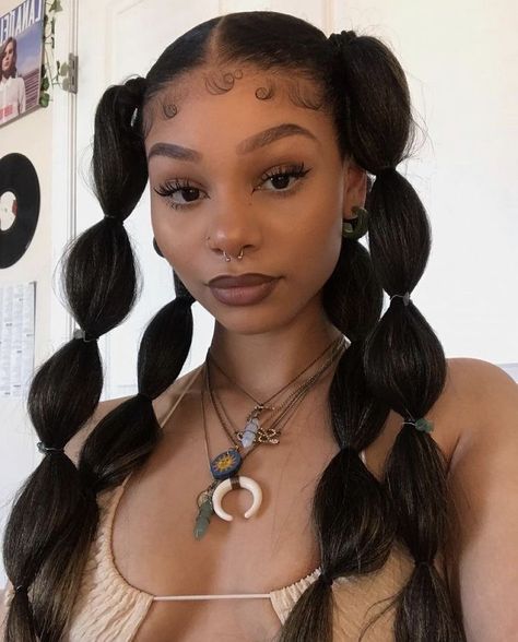 Bubble Braids, Beauty Aesthetic, Pigtail Braids, Short Braids, Natural Styles, Hair Shows, Braided Hairstyles For Black Women, Braided Headband, Hair Reference