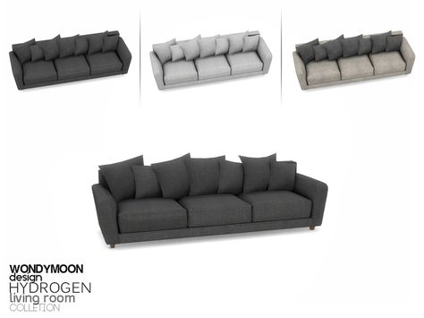 - Hydrogen Living - Sofa  Found in TSR Category 'Sims 4 Sofas & Recliners' Living Room Sims 4, Sims 4 Cc Furniture Living Rooms, Sims 4 Kitchen, Die Sims 4, Sofa Recliner, Mod Furniture, Play Sims 4, The Sims 4 Pc, Sims 4 Bedroom