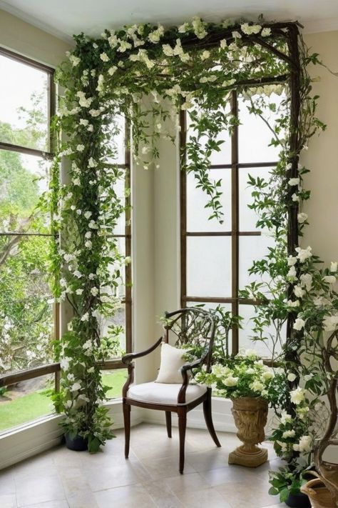 Looking to add a touch of greenery to your indoor space? Discover the best indoor climbing vines that will bring life and charm to your home. From vibrant pothos climbing ideas to tropical vining plants, there are endless possibilities for incorporating climbers into your décor. Whether you're searching for climber plants names or trellis ideas, we've got you covered with the prettiest indoor vining and climbing plants. Ivy Around Mirror, Pothos Climbing Ideas, Pothos Climbing, Climbers Plants, Vines In Bedroom, Indoor Climbing Plants, Mandevilla Vine, Plants Names, Vining Plants