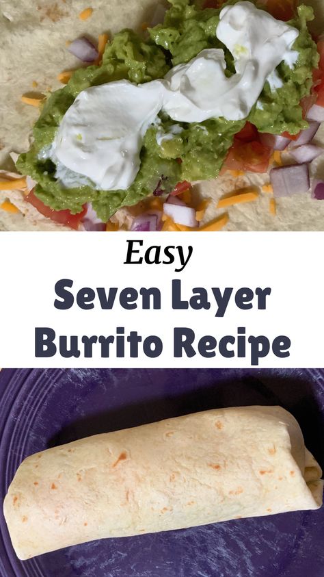 7 Layer Burrito, Chili Cheese Burrito, Cucumber Dip Recipe, Easy Burrito Recipe, Burrito Recipes, Burrito Recipe Chicken, Cheese Burrito, Inexpensive Dinner Recipes, Inexpensive Dinners