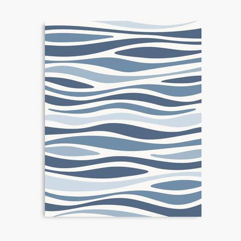 Simple Wave Design, Ocean Illustration Waves, Ocean Waves Illustration, Sea Inspired Art, Waves Illustration, Water Graphic, Waves Graphic, Wave Graphic, Wave Drawing