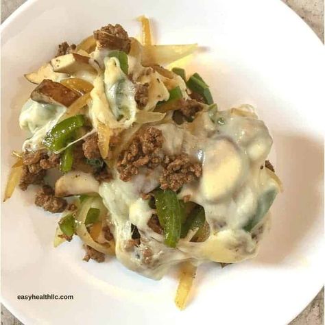 Low Carb Philly Cheesesteak Bowl Steak Bowl, Brunch Punch, Cheesesteak Recipe, Low Carb Meal Prep, Cheese Steak, Philly Cheese, Philly Cheesesteak, Philly Cheese Steak, Diet Keto