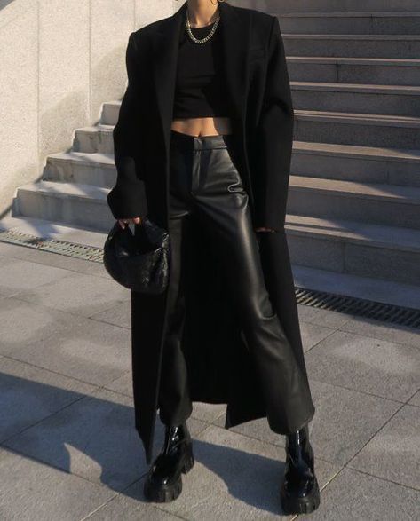 Morgan Aesthetic, Chique Outfit, Neue Outfits, Fashion Aesthetics, Looks Street Style, Looks Black, All Black Outfit, Looks Chic, Mode Inspo