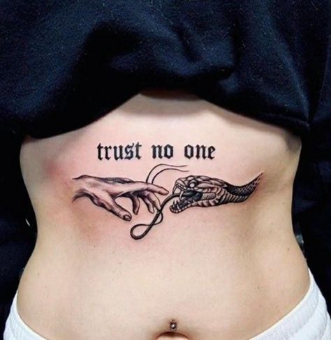 Tattoo Trust No One, Trust No One Tattoo, Health Tattoo, Snake Tattoo Design, Tattoos For Lovers, Tattoo Design Book, Trust No One, Tattoo Art Drawings, Spine Tattoos