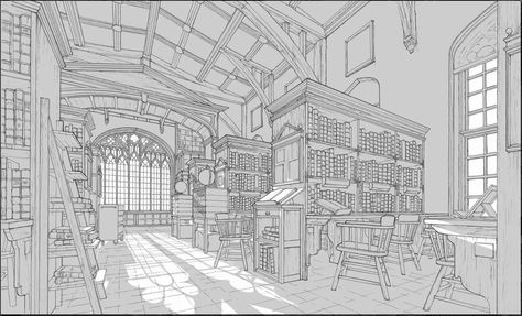 House Concept Art Interior, Fantasy House Concept Art, Fantasy House Concept, House Concept Art, Interior Concept Art, House Concept, Perspective Drawing Architecture, Drawing Interior, Bg Design