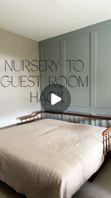 Christine Gummersall - DIY & Home on Instagram: "It’s not magic. Or is it?! Guests are coming to town today and since we had our 4th baby we “lost” our guest bedroom to be his nursery. Or did we?!?

I scoured the internet to find a twin bed that doubled as a king trundle that made guests feel like they weren’t intruding on our space. You can even turn the twin mattresses (and if you want swap the sheets for king) so no one is sleeping in the crack 😆. 

Top it off with a the most comfortable mattress known to man @twinklebeds_luxurysleep and you’re good to go! 

Trundle & mattress link in my profile. 
Including a 40% off discount on all Twinkle Beds!" 2 Full Size Beds In One Room, Double Twin Bed Ideas, Trundle Bed Ideas Guest Rooms, Trundle Bed Ideas, Diy Trundle Bed, Comfortable Mattress, Trundle Mattress, Room Hacks, Comfort Mattress