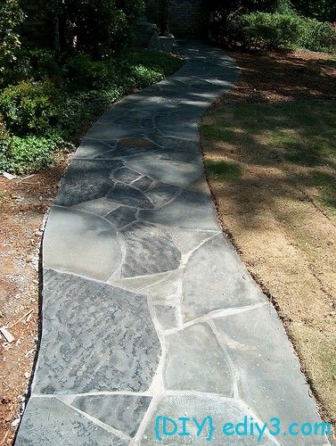 Belgian Block, Big Leaf Plants, Flagstone Pathway, Flagstone Walkway, Garden Pond Design, Walkway Landscaping, Walkway Design, Stone Ideas, Diy Pond