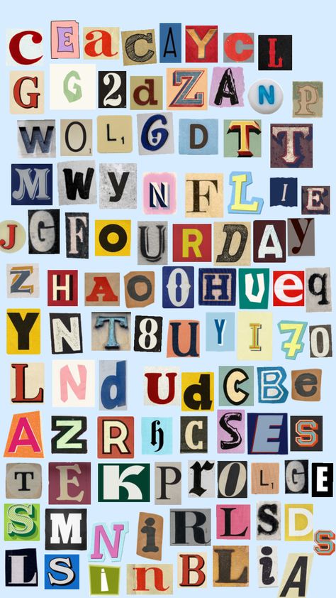 Crochet alphabet letters